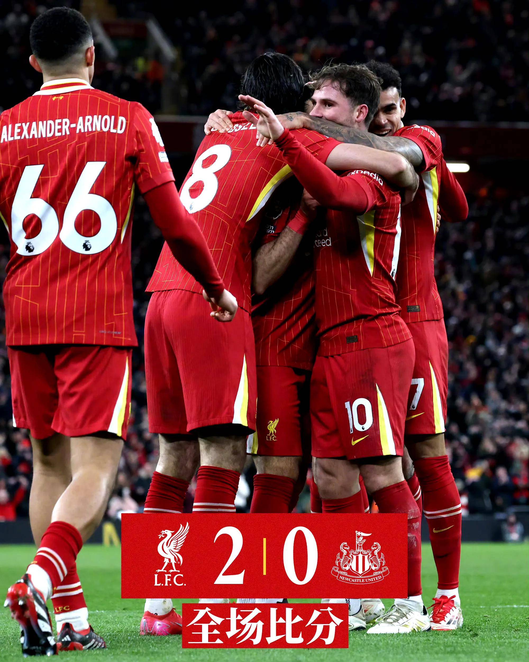 利物浦主场大捷,领跑英超榜首 利物浦主场大捷,领跑英超榜首