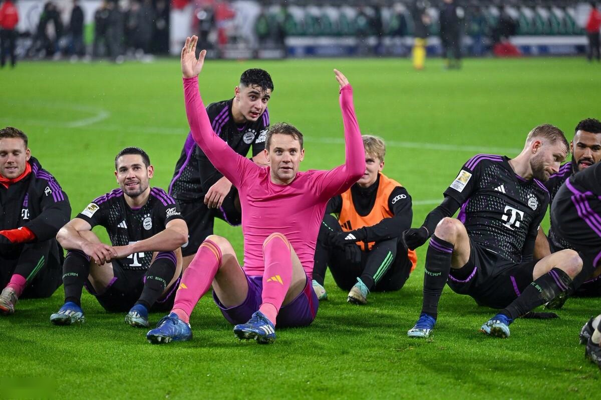 拜仁慕尼黑击败沃尔夫斯堡，取得德甲联赛的胜利